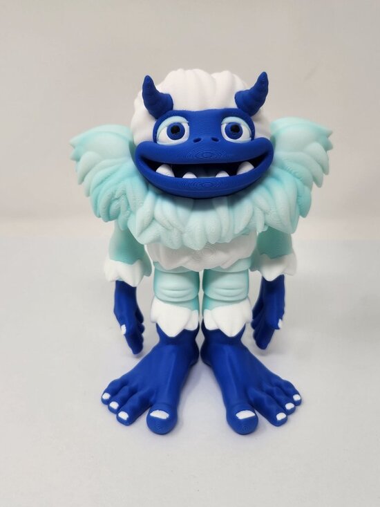 Flexi Factory Other - Yeti (Abominable Snowman) 3d Printed Articulated Flexi Factory Figure 5.5" (p)